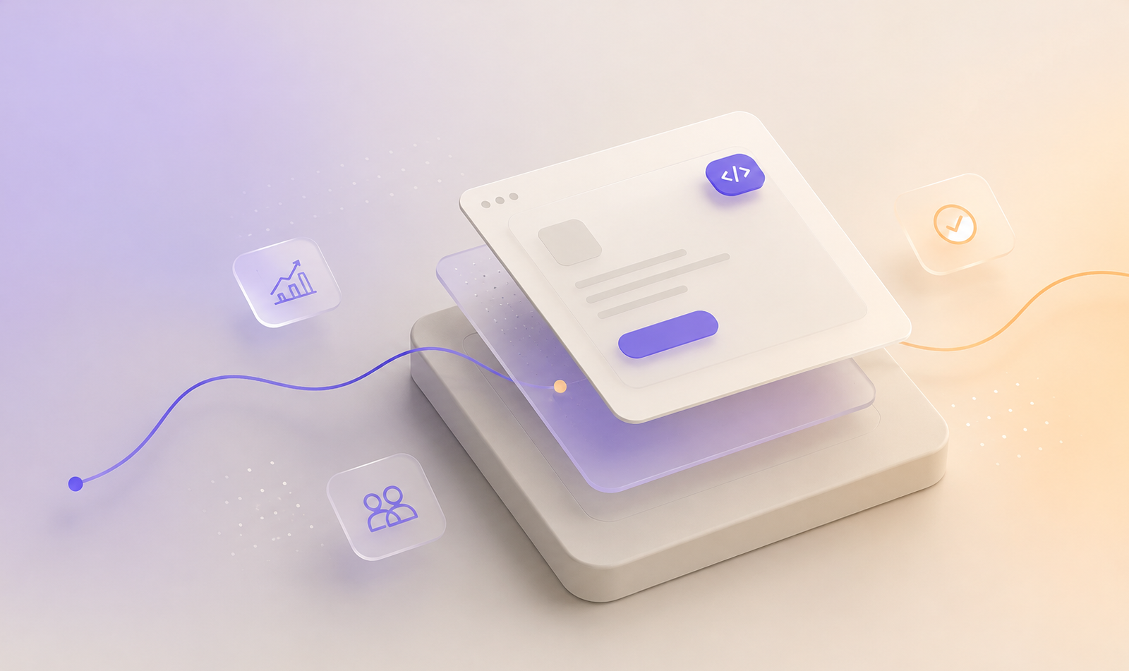 Illustrazione di software, dati e integrazioni digitali