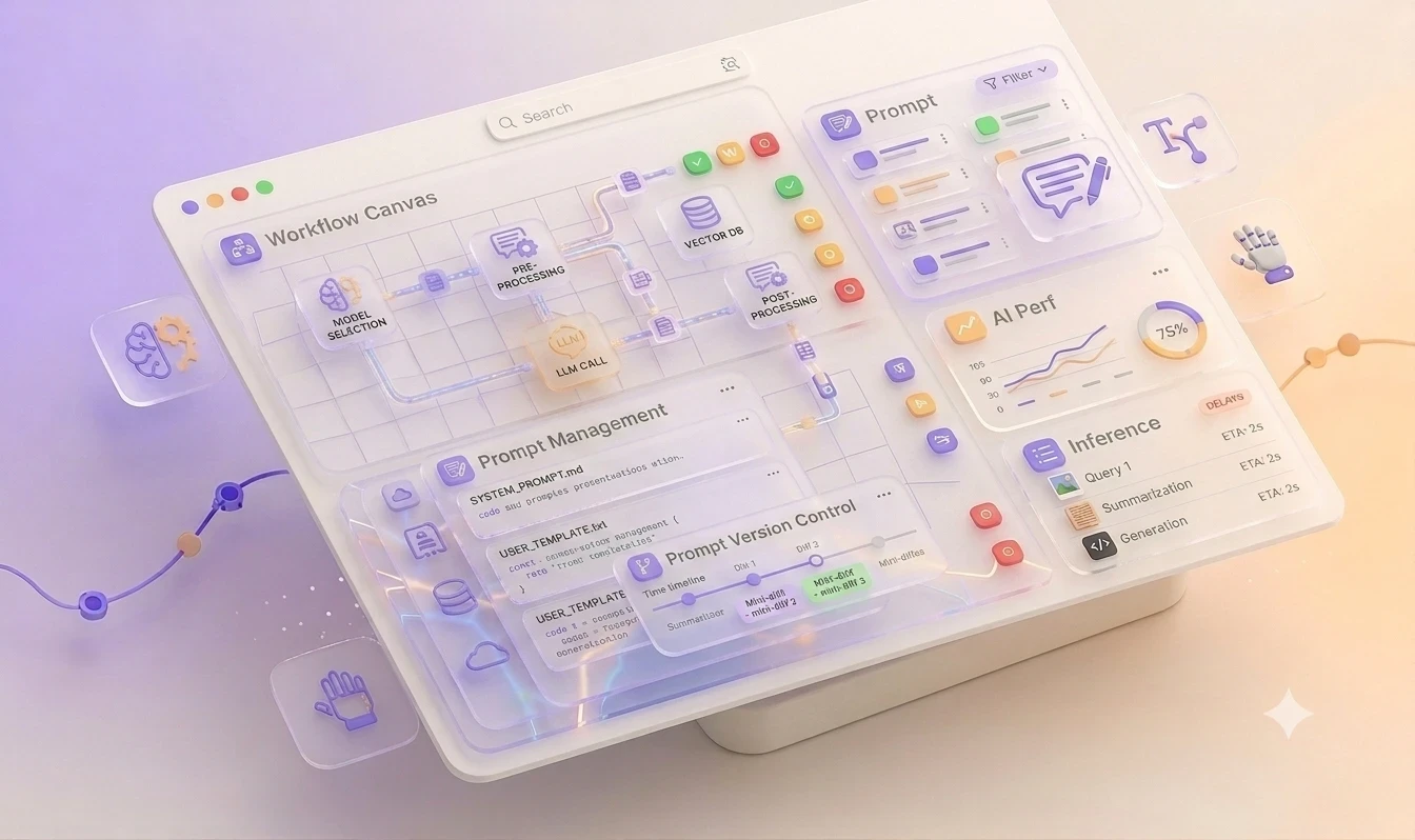 Web app gestione prompt e workflow AI